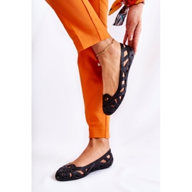 PH1 Ženske crne gumene balerinke Indila crno 1