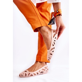 PH1 Ženske Nude Indila gumene balerinke bež 1