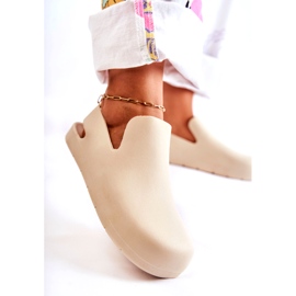 FS1 Modne gumene klompe svijetlobež Meriko 3