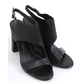 Jessica Black sandale na visoku petu crna 2