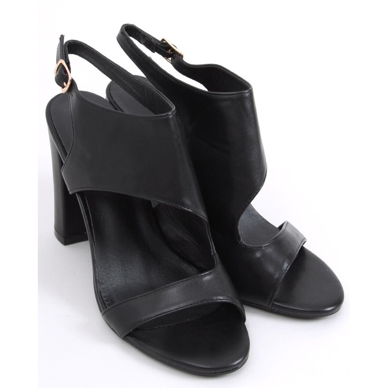 Jessica Black sandale na visoku petu crno 2