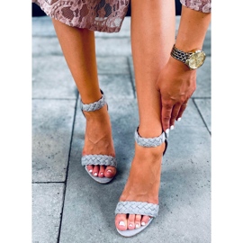 Sandale na postu Donne Grey siva 1