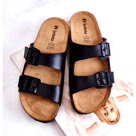 Ženske papuče s kopčom Inblu NM000028 crne crno 4