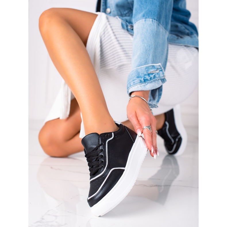 SHELOVET Crne sportske cipele crna 1