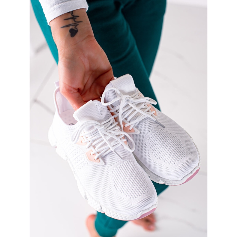 SHELOVET Lagane sportske cipele bijela 2