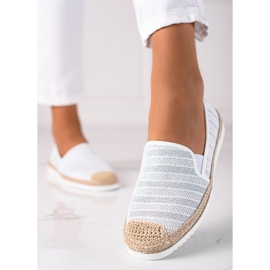 SHELOVET Slip-on espadrile bijela 2
