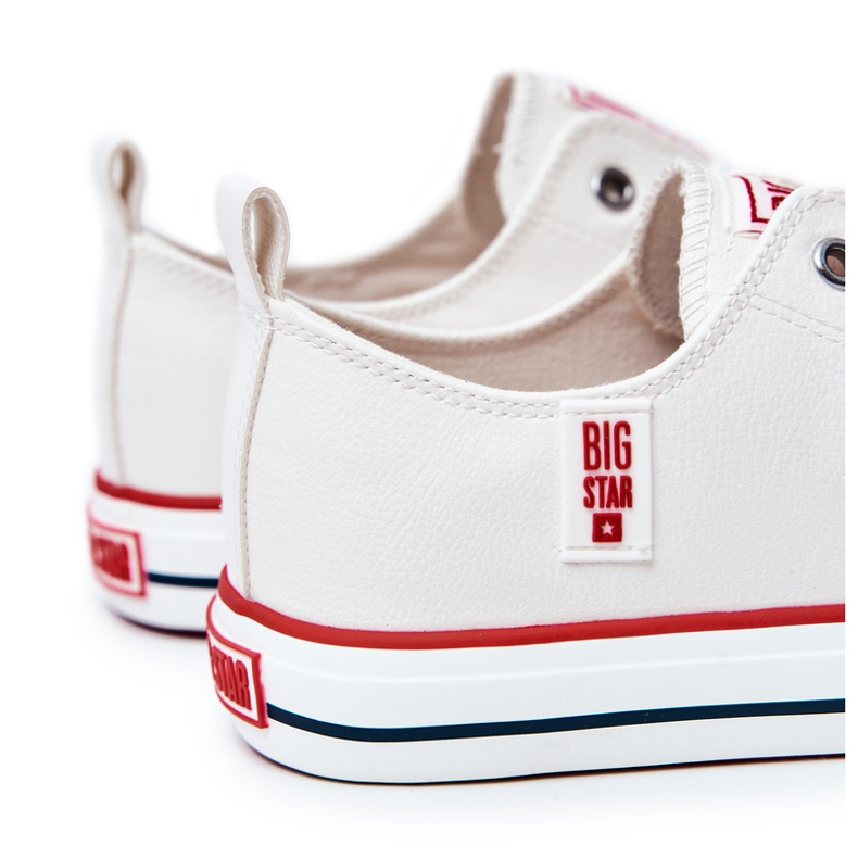 Muške kožne tenisice Big Star JJ174069 Bijele bijela 4