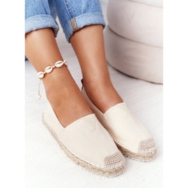 Espadrile na pletenom potplatu Big Star HH274501 Bež 2