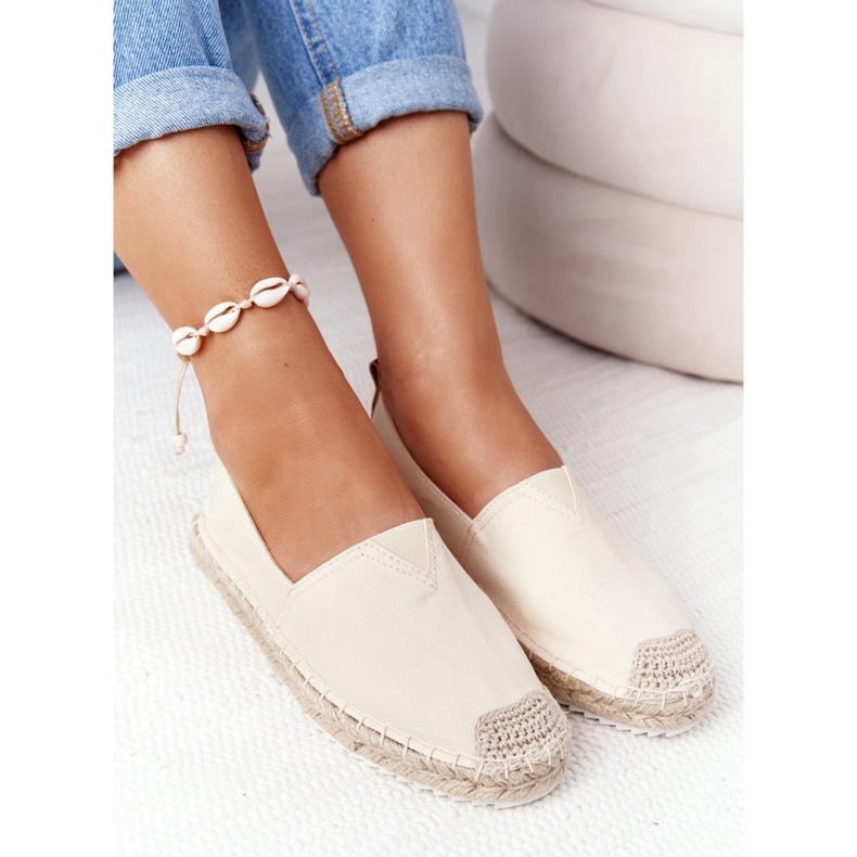 Espadrile na pletenom potplatu Big Star HH274501 Bež 2