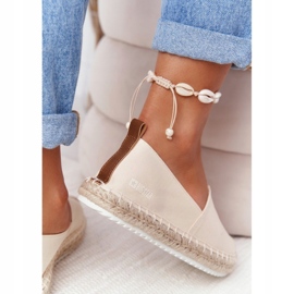 Espadrile na pletenom potplatu Big Star HH274501 Bež 4