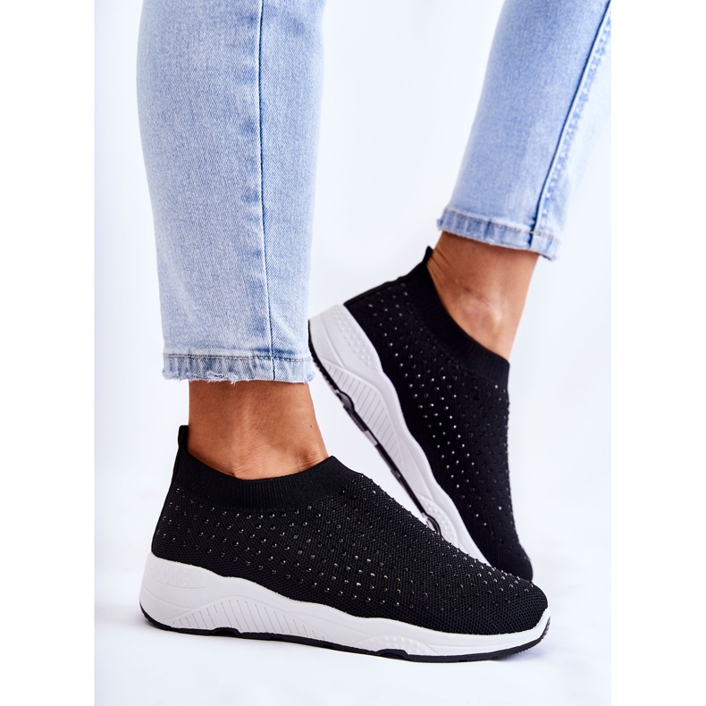 PG1 Ženske sportske cipele s cirkonima crne Calsey crna 2