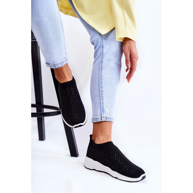 PG1 Ženske sportske cipele s cirkonima crne Calsey crna 1