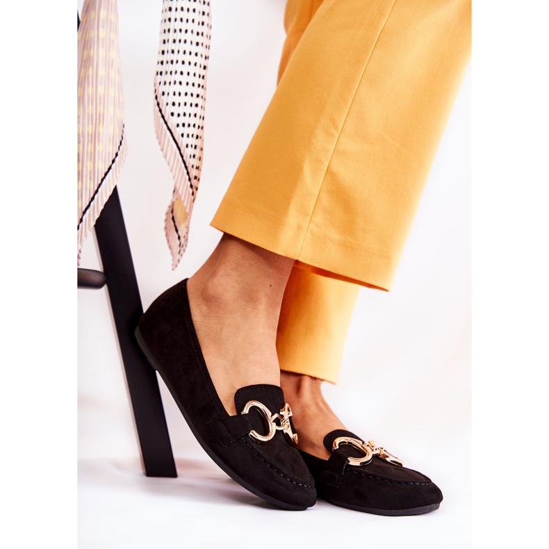 PG1 Ženske antilop loferice s crnim reality ukrasom crna 1