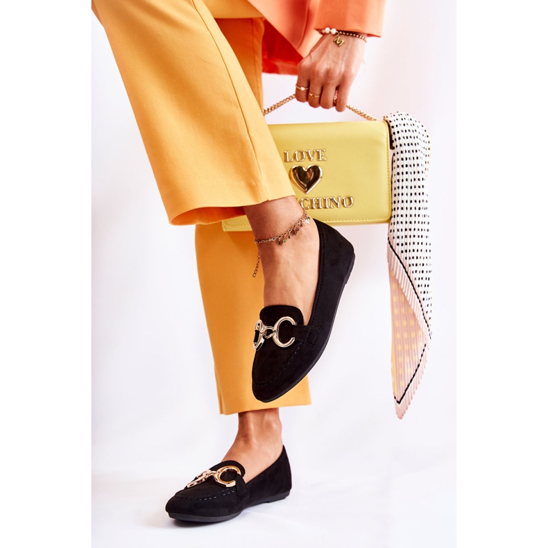 PG1 Ženske antilop loferice s crnim reality ukrasom crna 2