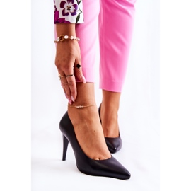 Sergio Leone Klasične čarobno crne kožne štikle crna 2