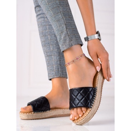 SHELOVET Japanke s platformom crna 1