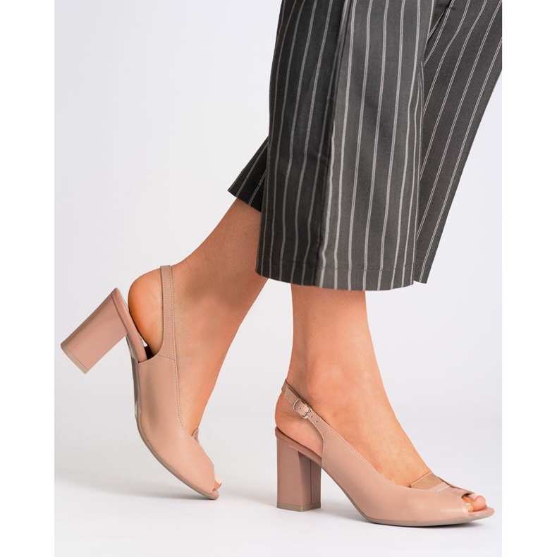 Marco Shoes 1177P ružičaste sandale sa zlatom ružičasta 2