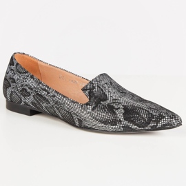 Marco Shoes Gospodari crne zmijske kože crna 1