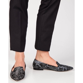 Marco Shoes Gospodari crne zmijske kože crno 2