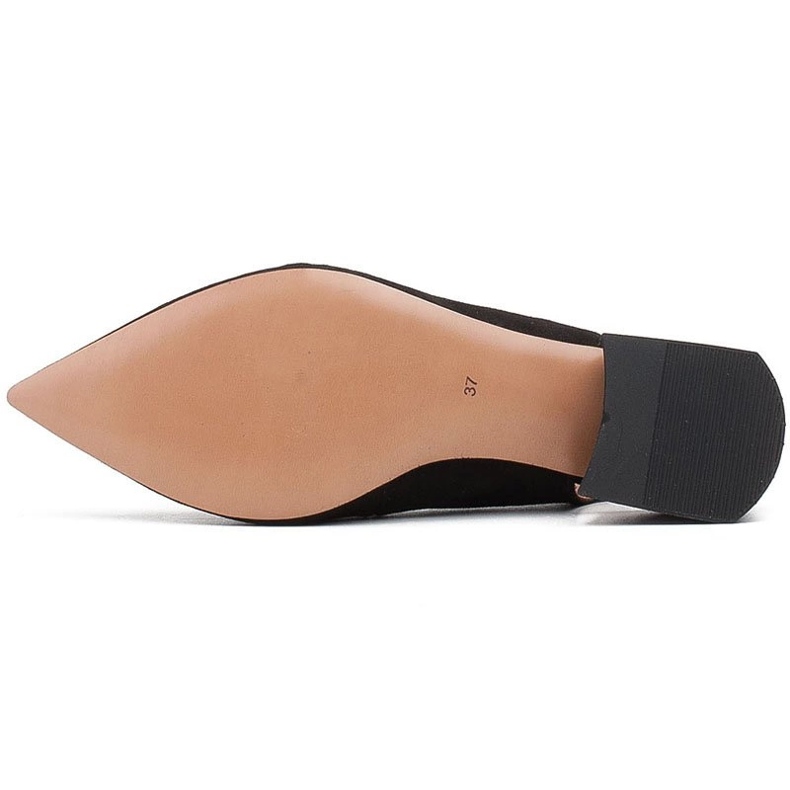 Marco Shoes Crne antilop sandale s ukrasnim mlaznicama crna 1