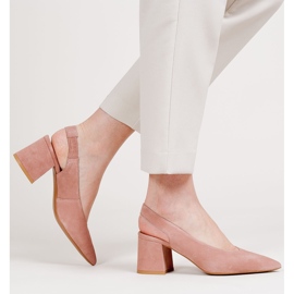 Marco Shoes 1501P sandale sa lososom s remenom i gumom ružičasta 2