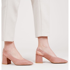 Marco Shoes 1501P sandale sa lososom s remenom i gumom ružičasta 1