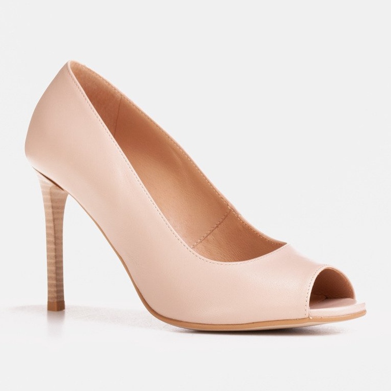 Marco Shoes 1581P bež sandale na visoku petu 1