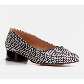 Marco Shoes Balerine s crno -bijelim uzorcima bijela 1