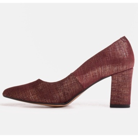 Marco Shoes Maroon crpke 1527P od prirodnog antilopa crvena 1