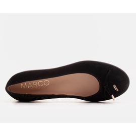 Marco Shoes Balerine od prirodnog antilopa crne boje crno 4