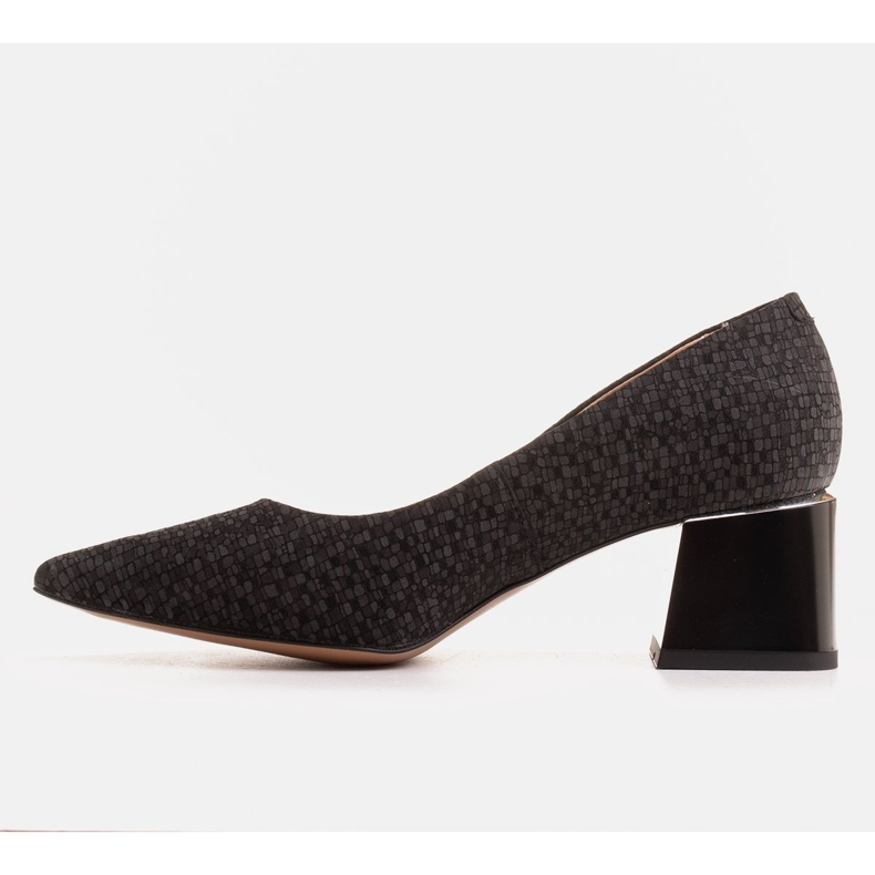 Marco Shoes Elegantne pumpe od jelenske kože crno 1