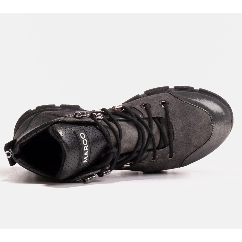 Marco Shoes Sportske ženske čizme s blagom izolacijom jesen-zima siva 1