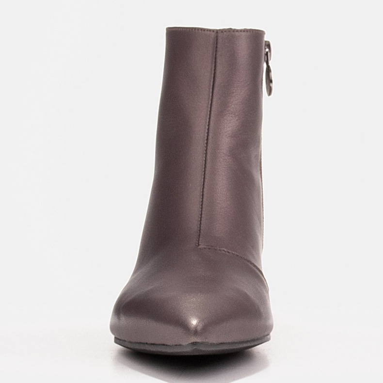 Marco Shoes Marco 1653b čizme s niskim potpeticama u koži smeđa 1