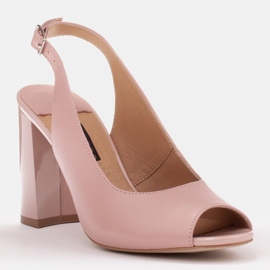 Marco Shoes Ženske sandale s visokim potpeticama ružičasta 1