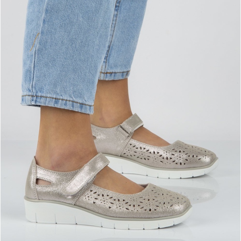 Filippo DP640 / 20 Si Srebrne cipele srebro 4