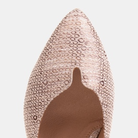 Marco Shoes Udobne bakrene pumpe s metalnom petom zlatni 1