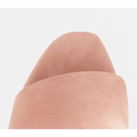 Marco Shoes Marco ženske papuče od prirodnog antilopa ružičasta 2