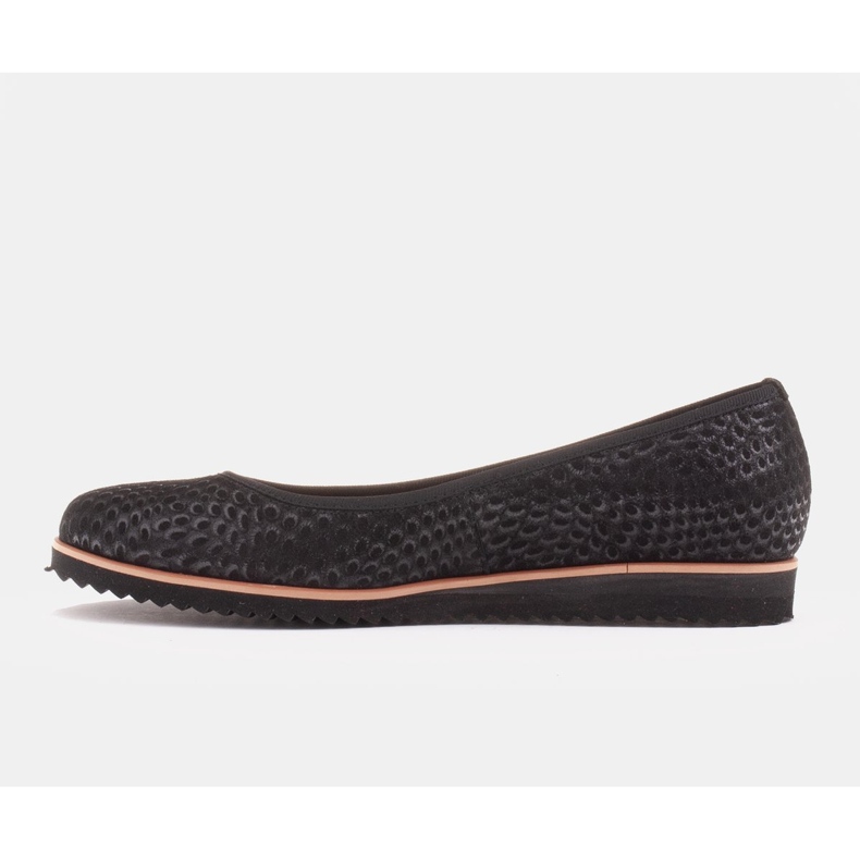 Marco Shoes Ženske balerinke Marco izrađene su od visokokvalitetnog prirodnog antilopa crno 1