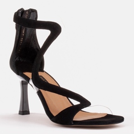 Marco Shoes Elegantne Ava sandale crno 1