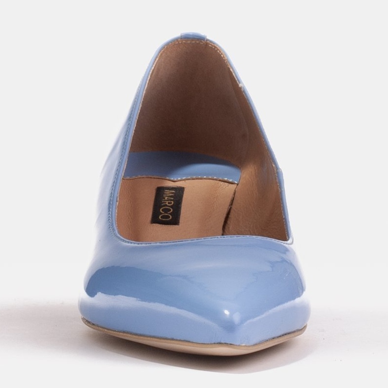 Marco Shoes Elegantne pumpe s niskim potpeticama plava 1