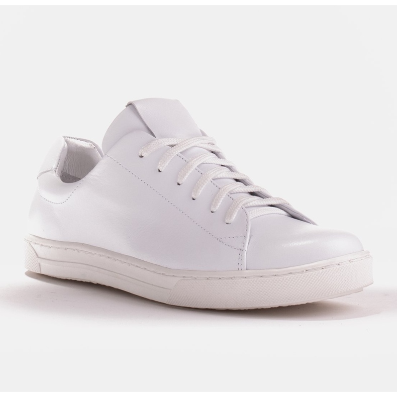 Marco Shoes Sportske tenisice od kože bijelog zrna bijela 1