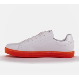 Marco Shoes Sportske tenisice od kože bijelog zrna bijela 1