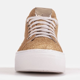 Marco Shoes Lagane tenisice s debelim potplatom 1958P-1208-615-1 zlatni 1