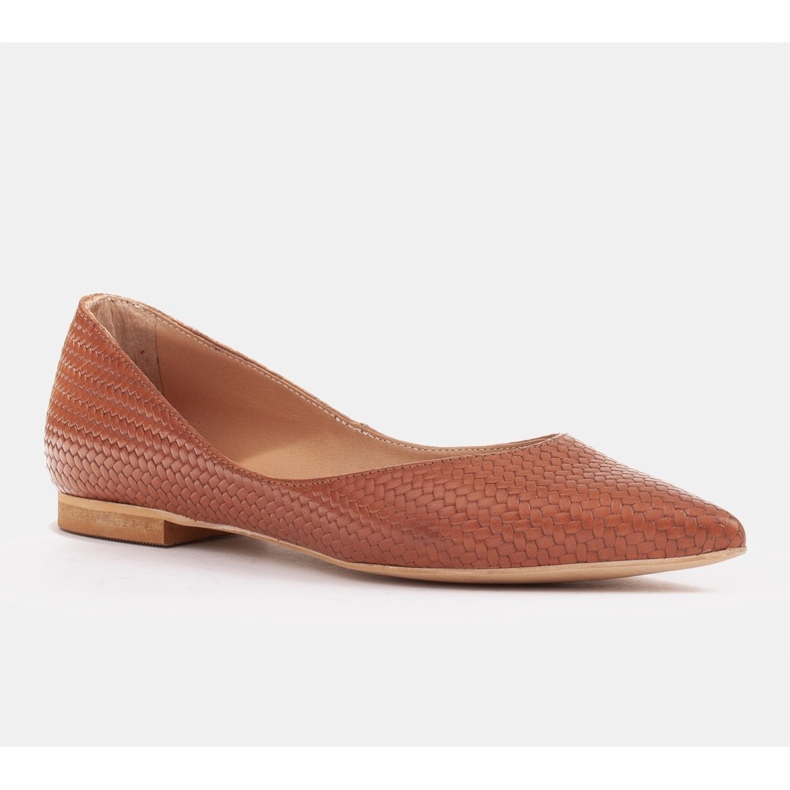 Marco Shoes Ženske balerine s niskim stranama smeđa 1