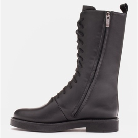 Marco Shoes Lucia čizme na vezanje crno 1