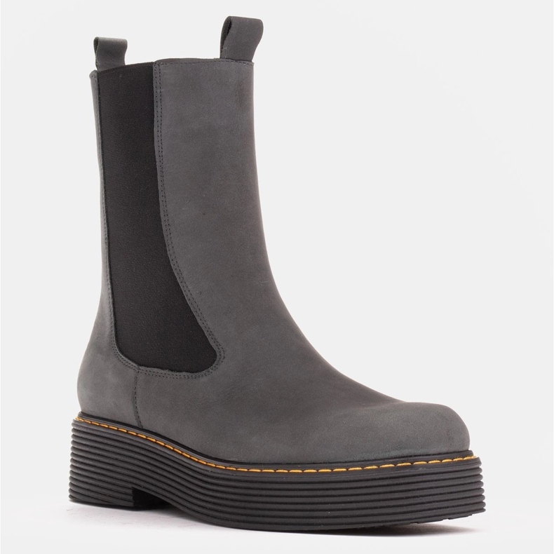 Marco Shoes Greta čizme s elastičnom gumom siva 1