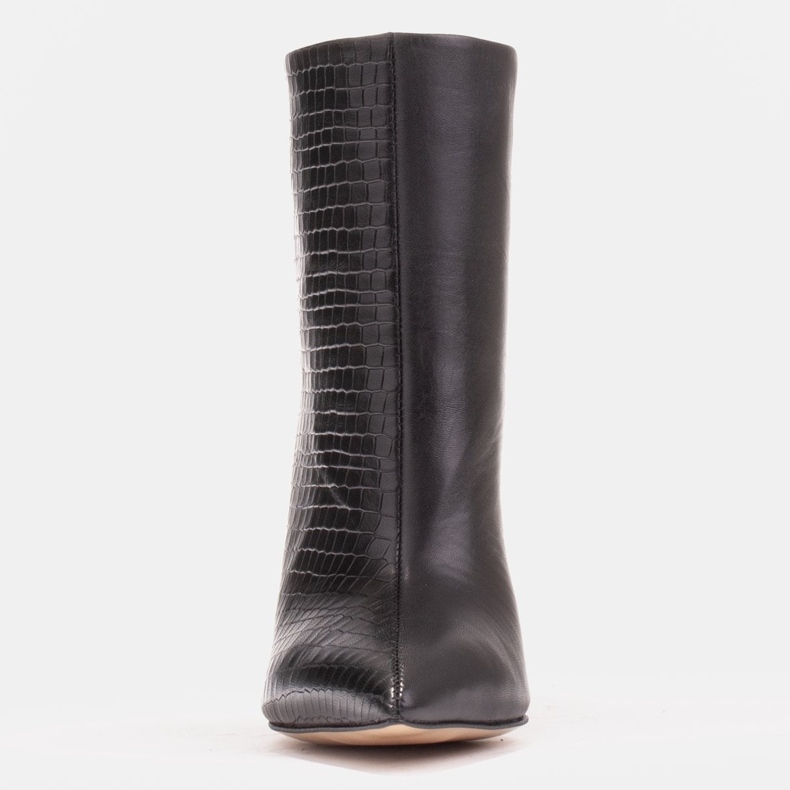 Marco Shoes Čizme na štikli sa pečatom crna 1