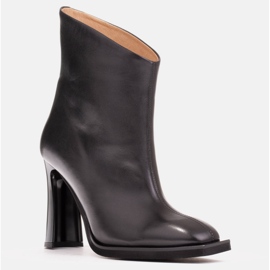 Marco Shoes Elegantne čizme sa šavovima crno 1