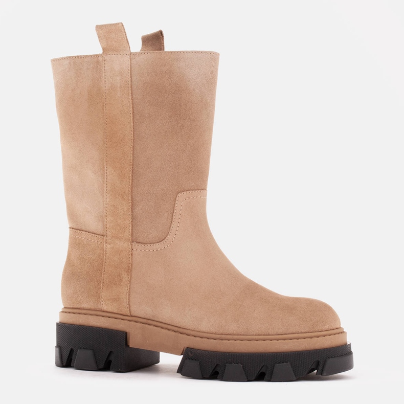 Marco Shoes Čizme od trapera od antilopa bež 1