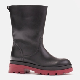 Marco Shoes Čizme punog zrna na hvataču crno 1